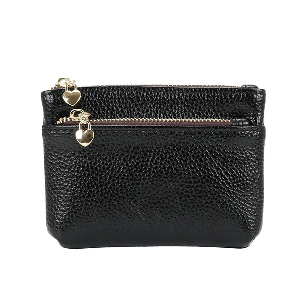 New Leather Coin Purse Women Mini Change Purses Kids Coin Pocket Wallets Key Chain Holder Zipper Pouch Card Holder Wallet