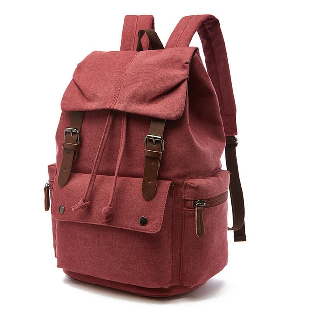 vintage Canvas Laptop Backpack For Men Women School Mochila Feminina Fashion Anti-Theft Women Travel Backpacks School Backpack