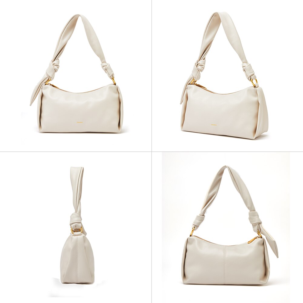 Hanke Brand New Design Genuine Leather Women Bag One Shoulder Handbag Natural Cowhide H31020