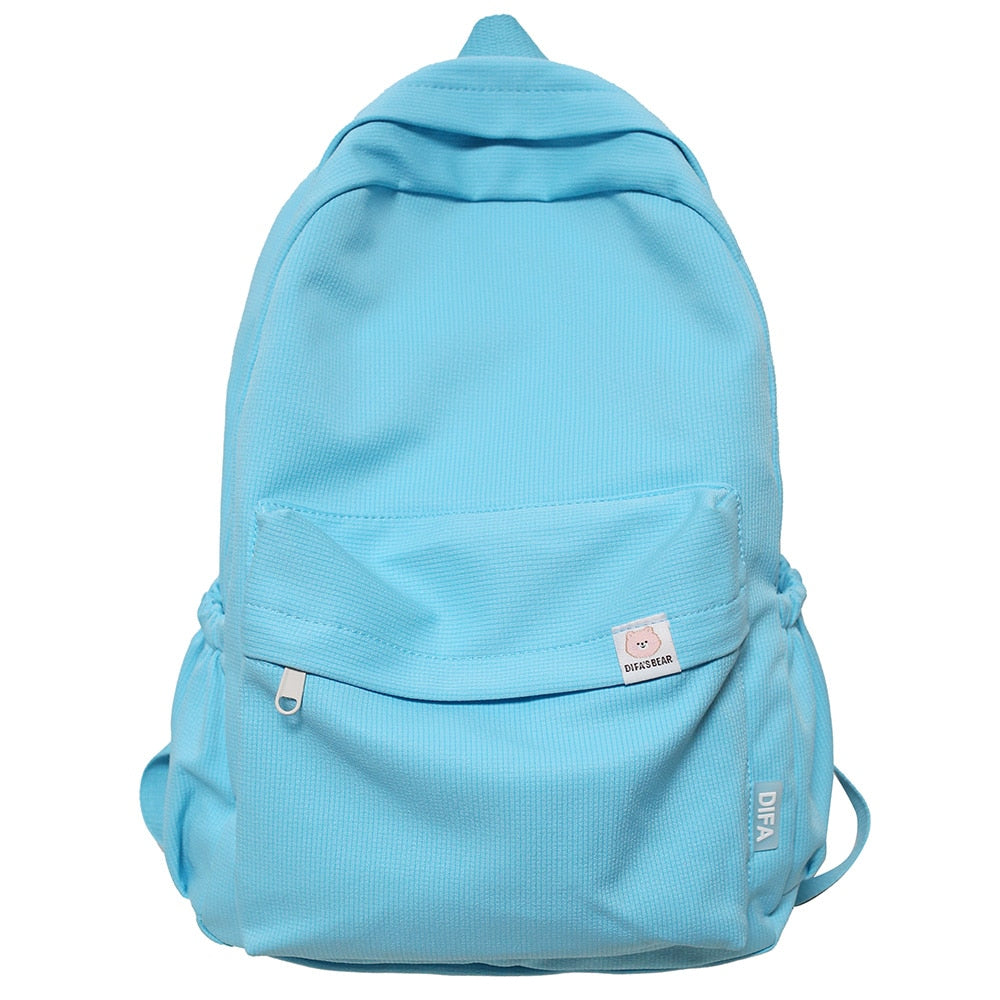 Female Kawaii College Bag Cotton Fabric Student Women Backpacks Cool Teenage Girl School Bag Cute Ladies Fashion Backpack Trendy