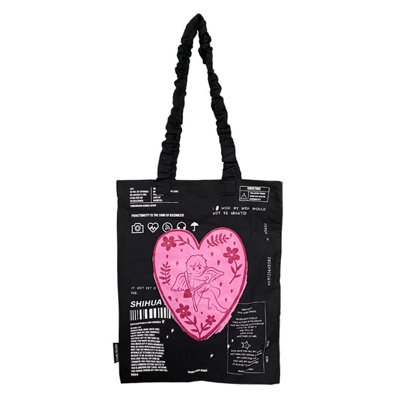 Youda Women Canvas Shopping Bag Female Canvas Cloth Shoulder Bags Eco Handbag Tote Reusable Grocery Shopper Students Book Pack