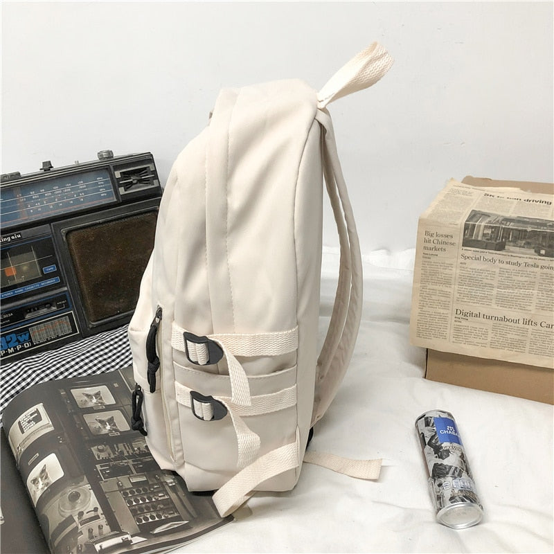 New Multi-Pocket Female Backpack Book School Bag for Teenage Girls Boys Student Women's Travel Rucksack Small Or Big Size