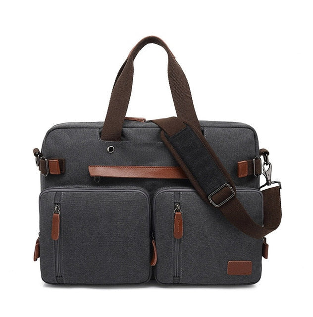 COOLBELL Convertible Backpack Messenger Shoulder Backpack 15.6/17.3 Inch Laptop Case Handbag Business Travel Rucksack Backpack