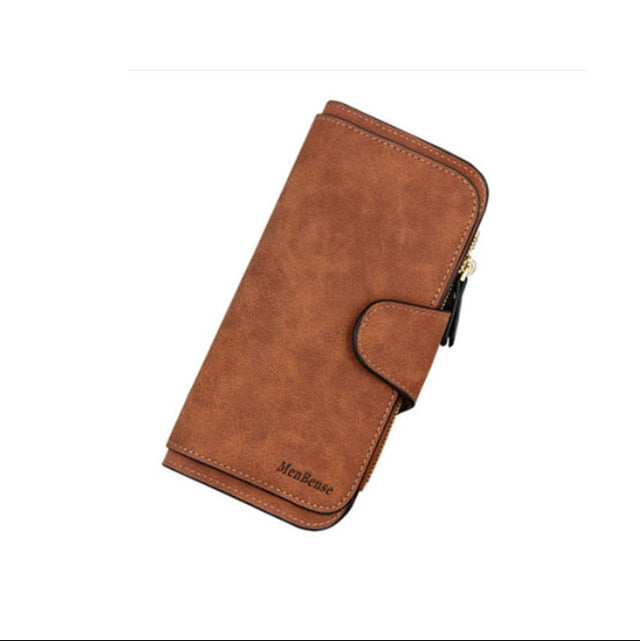 Women's wallet made of leather Wallets Three fold VINTAGE Womens purses mobile phone Purse Female Coin Purse Carteira Feminina
