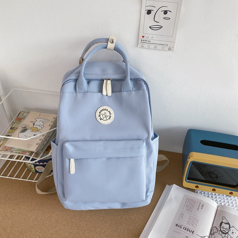 DCIMOR New Waterproof Nylon Women Backpack Female Multifunction Travel Bag Teenager Girls Korean Style Schoolbag Student Bookbag
