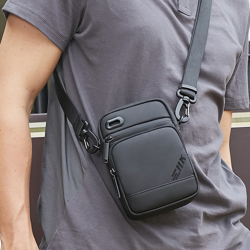HcanKcan Men's Bag Luxury Men Shoulder Bag For 9.7" iPad Casual Crossbody Bags High Quality Male Purse Phone Men's Chest Pack