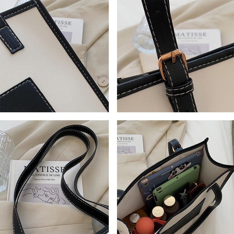Autumn Shoulder Bags Women Casual Tote Vintage Tender Office Ladies Advanced PU Leather Chic Brand All Match Mature Modern Bolsa