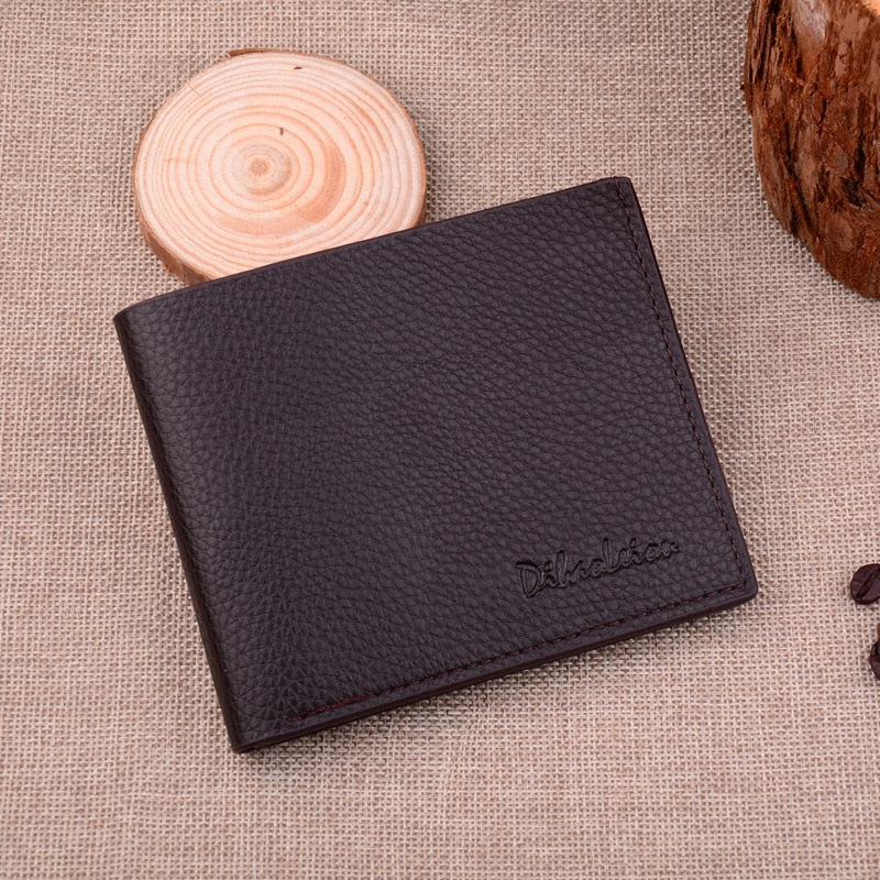 Men Business Leather Billfold Wallet Brand Luxury Short Slim Male Purses Money Credit Card Thin Hombre Billetera Portafoglio