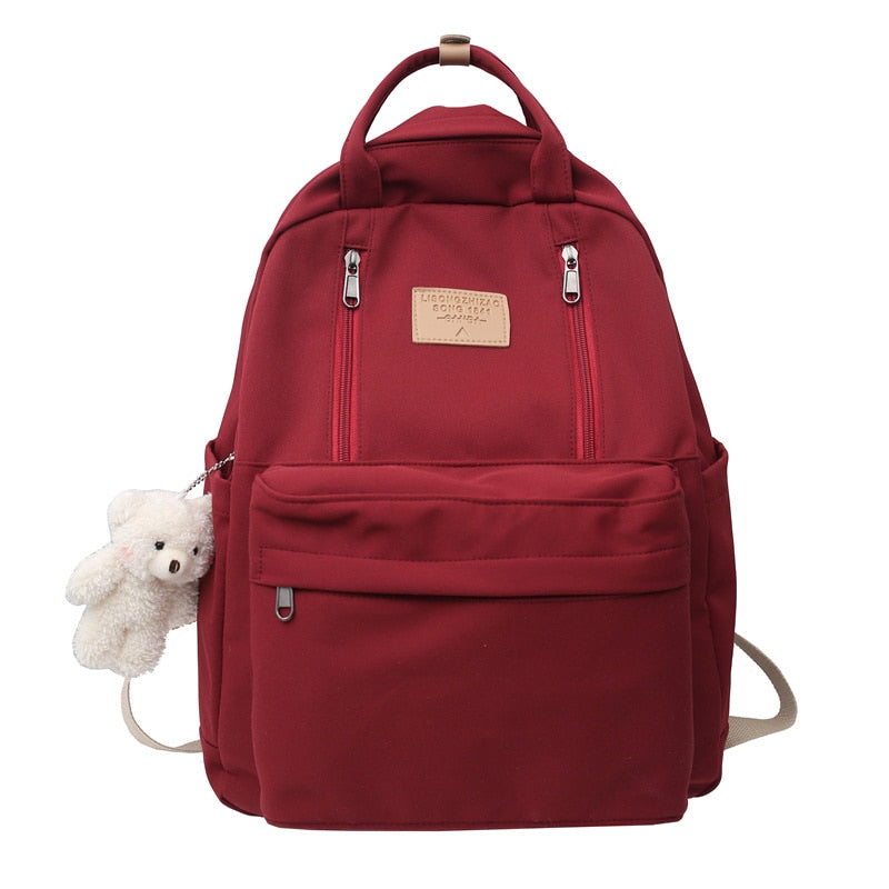 Women Backpack Nylon Waterproof Backpacks for Teenage Girls High School Preppy Female School Bag Backpack Travel