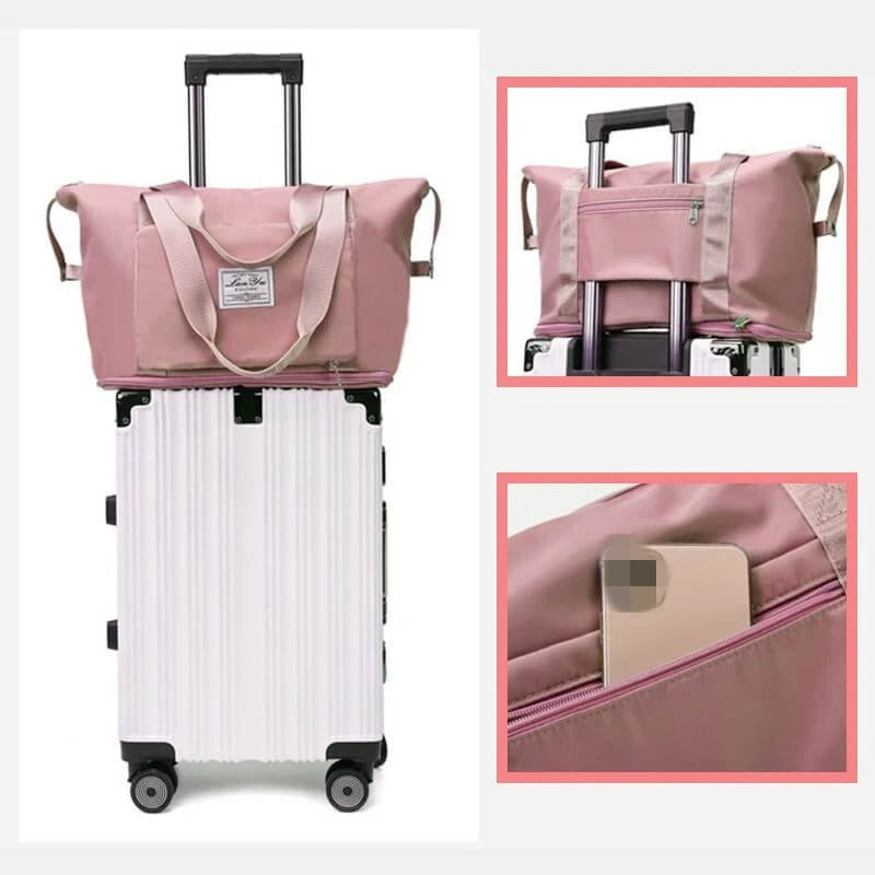 Large Capacity Foldable Travel Bags Waterproof Luggage Tote Handbag Travel Duffle Bag Gym Yoga Storage Shoulder Bag Unisex