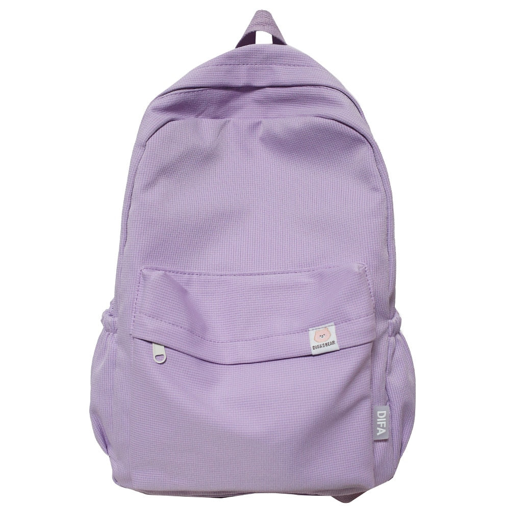 Female Kawaii College Bag Cotton Fabric Student Women Backpacks Cool Teenage Girl School Bag Cute Ladies Fashion Backpack Trendy
