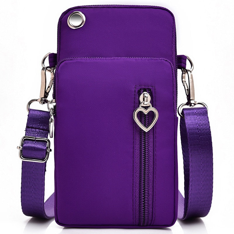 Woman Messenger Bag Mini Shoulder Bag Diagonal Multi-Function Mobile Phone Bag Outdoor Earphone Pouch Sports Bag