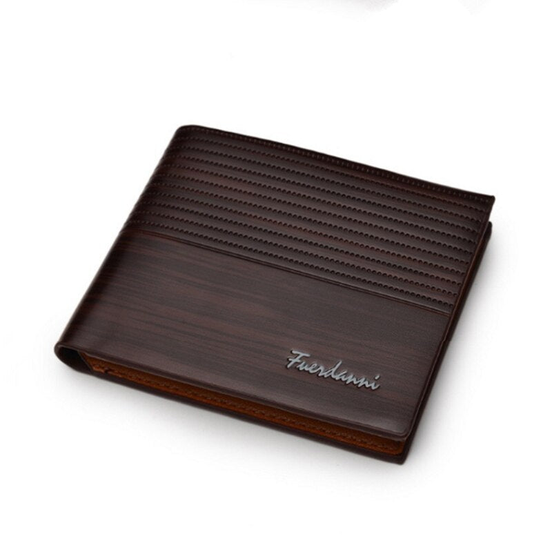 New Business Men Wallets Zipper Card Holder High Quality Male Purse New PU Leather Vintage Coin Holder Men Wallets