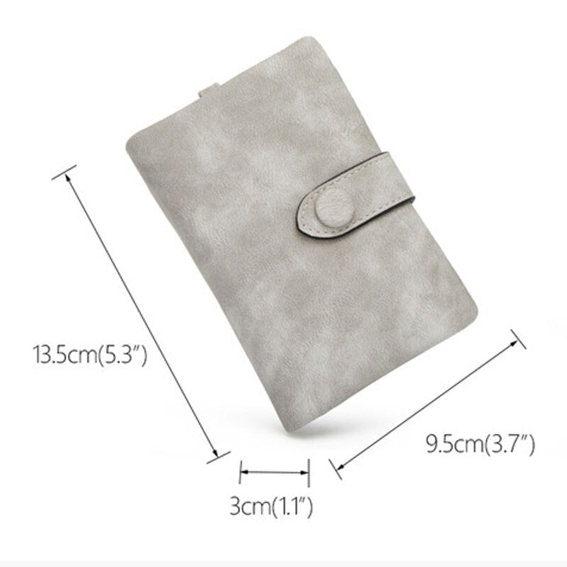 Women Folding Short Wallet Lady PU Leather Money Bag Clutch Wallet Short PU Purse Coin Card Holder Handbag Hot New More Screens