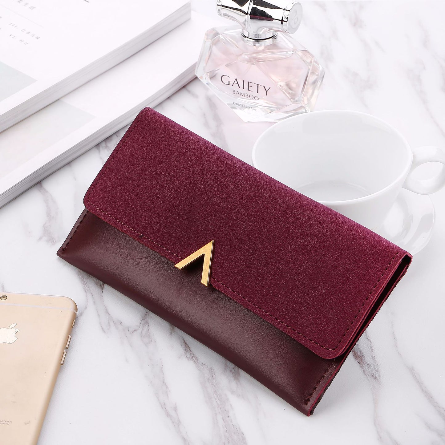 New Trends Wallets Women Luxury Brand Design Long Wallet Zipper Purses Female Short Coin Purse Credit Card Holder