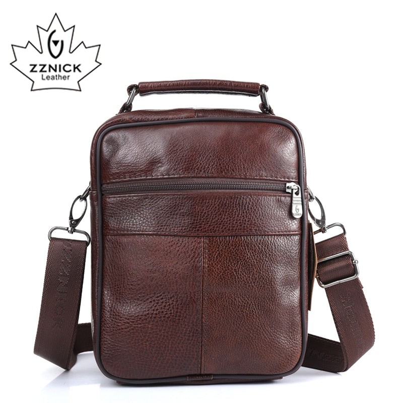 ZZNICK 2017 Men Bags Ipad Handbags Sheepskin Leather Male Messenger Purse Man Crossbody Shoulder Bag Men's Travel Bags 8101