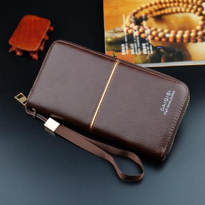 Wallet male Wallet Men Long Leather Men's Wallets Zipper Purses Portefeuille Wallet boy Purse Clutch