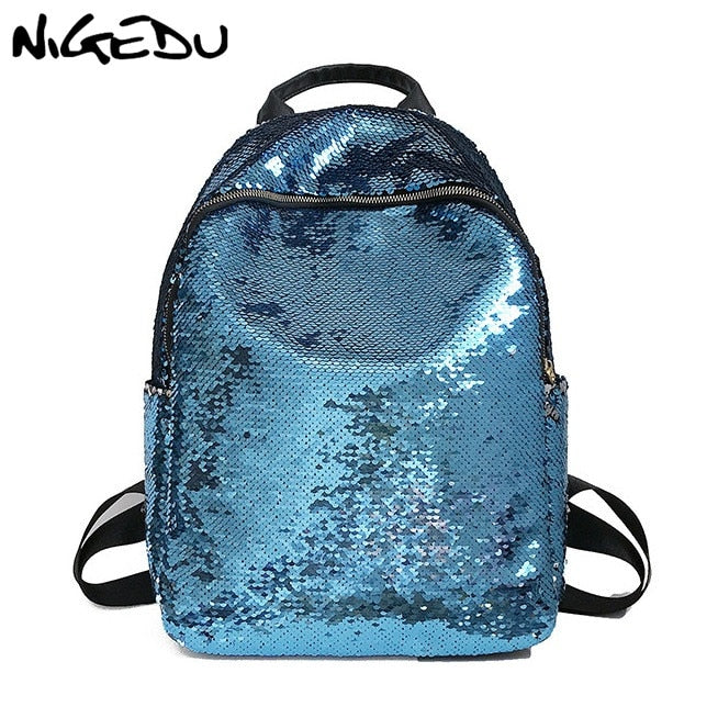 Sequins Women Backpacks Teenage Girls Rucksack Fashion Glitter Ladies schoolbag Large capacity female Travel Backpack bagpack