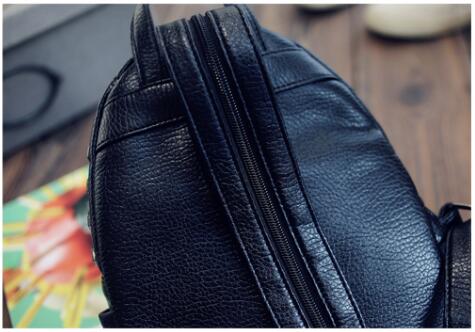Mini Shoulder Bag Washing pu leather travel fashion multi-use package female chest bag three backpack tide package z779