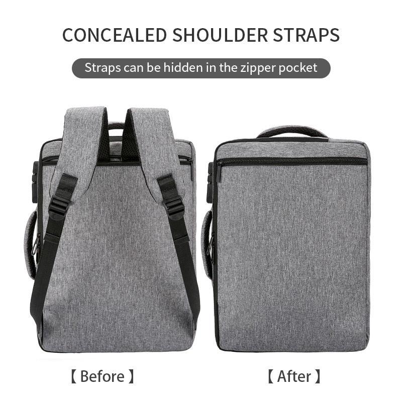 15 inch Laptop Briefcase Mens With Password Lock Office Bags For Men Big Handbags Nylon Business Bag Traveller sac homme XA215ZC