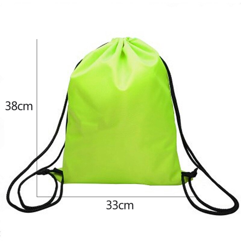 1pc Waterproof Drawstring Backpack Outdoor Travel Organizer Housekeeping Storage Bag for Clothes Shoes Kids Toy