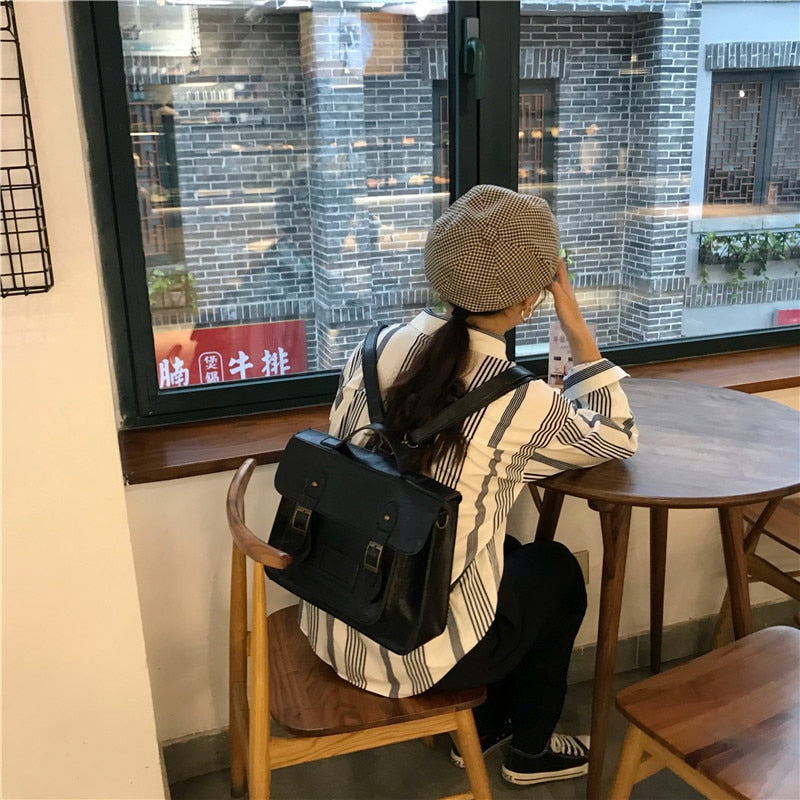Korean vintage Women Backpacks preppy style student backpack multifunctional female shoulder bag women school bag ladies Totes