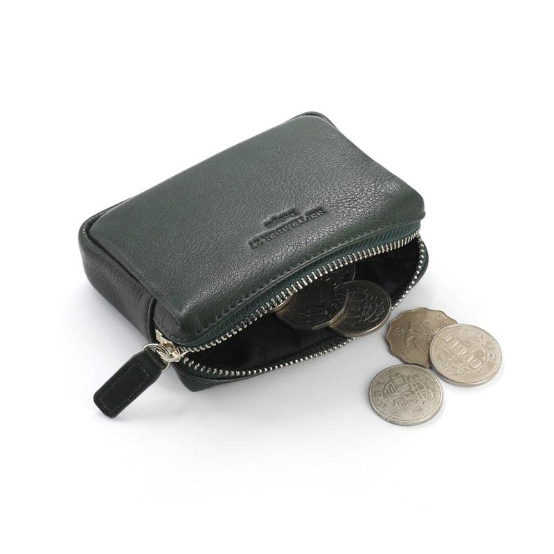New Style Coin Purses Female First Layer Leather Zipper Mini Car Key Wallets Women 100% Cowskin Credit Card Purse Pouch Bag