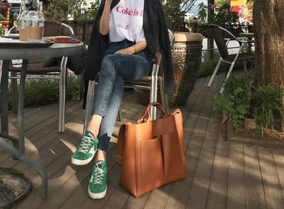 new Pu Leather laptop Bag Simple Handbags Famous Brands Women Shoulder Bag Casual Big Tote Vintage Ladies Crossbody Bags