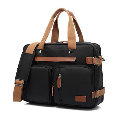 COOLBELL Convertible Backpack Messenger Shoulder Backpack 15.6/17.3 Inch Laptop Case Handbag Business Travel Rucksack Backpack