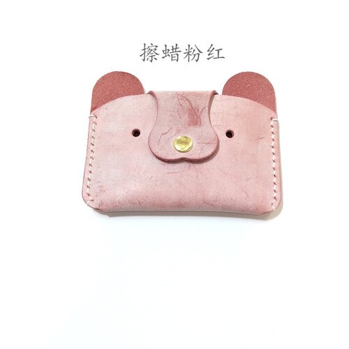 Bemoreal women wallets Genuine Leather Handmade luxury Organizer Wallets dog print coin bag Short Hasp misty wax leather Purse