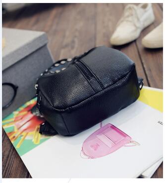 Mini Shoulder Bag Washing pu leather travel fashion multi-use package female chest bag three backpack tide package z779