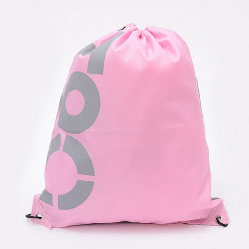 1pc Waterproof Drawstring Backpack Outdoor Travel Organizer Housekeeping Storage Bag for Clothes Shoes Kids Toy