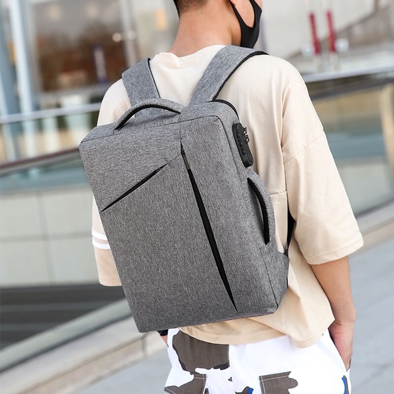 15 inch Laptop Briefcase Mens With Password Lock Office Bags For Men Big Handbags Nylon Business Bag Traveller sac homme XA215ZC