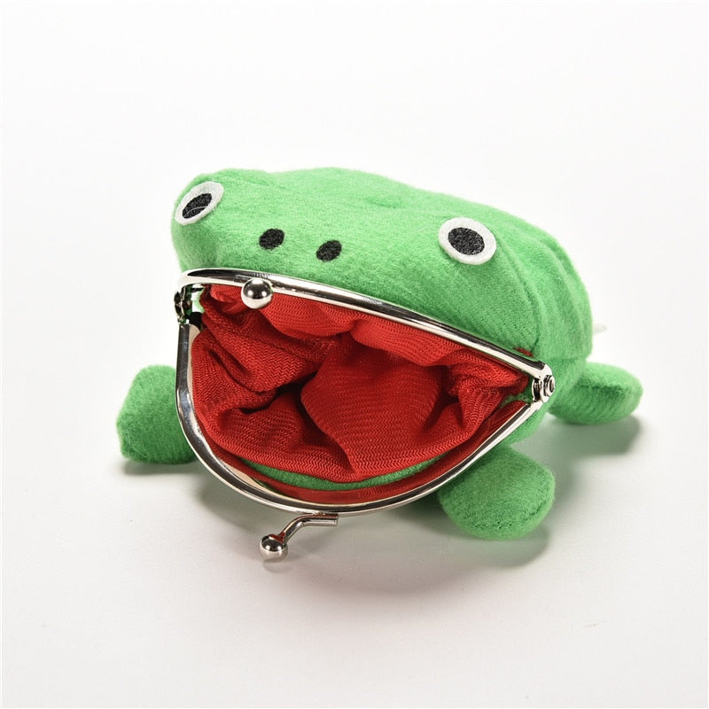 1PCS Hot Selling Frog Wallet Anime Cartoon Wallet Coin Purse Manga Flannel Wallet Cute Purse Coin Holder
