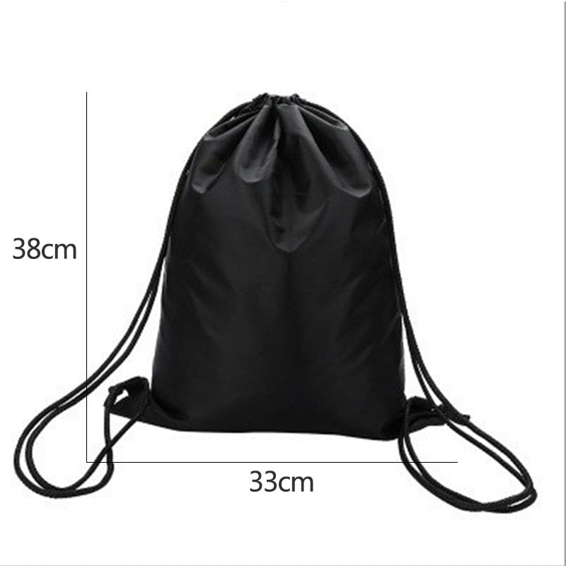1pc Waterproof Drawstring Backpack Outdoor Travel Organizer Housekeeping Storage Bag for Clothes Shoes Kids Toy