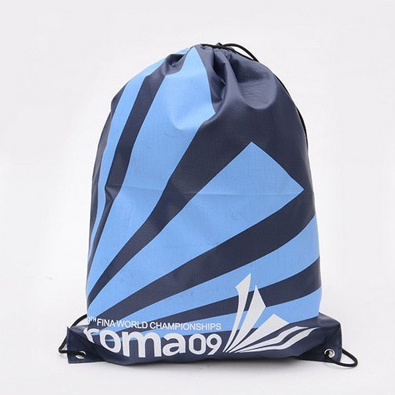 1pc Waterproof Drawstring Backpack Outdoor Travel Organizer Housekeeping Storage Bag for Clothes Shoes Kids Toy