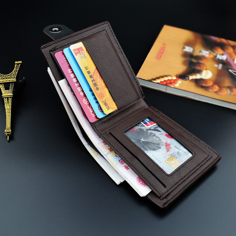 Soft Short Men Wallets 2019 New Casual Male Purses Credit Card Holder Small Clutch Purse Money Bag for Boy Vintage Men's Wallet