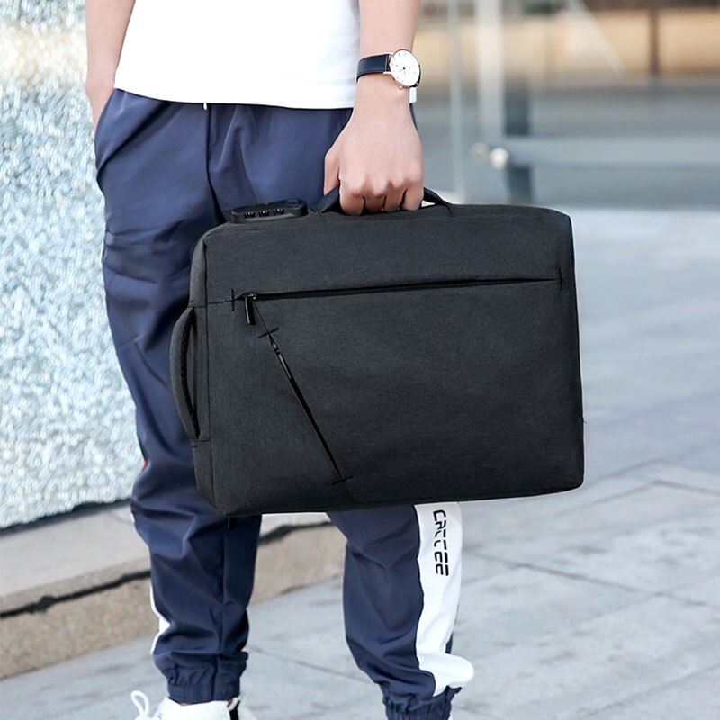 15 inch Laptop Briefcase Mens With Password Lock Office Bags For Men Big Handbags Nylon Business Bag Traveller sac homme XA215ZC