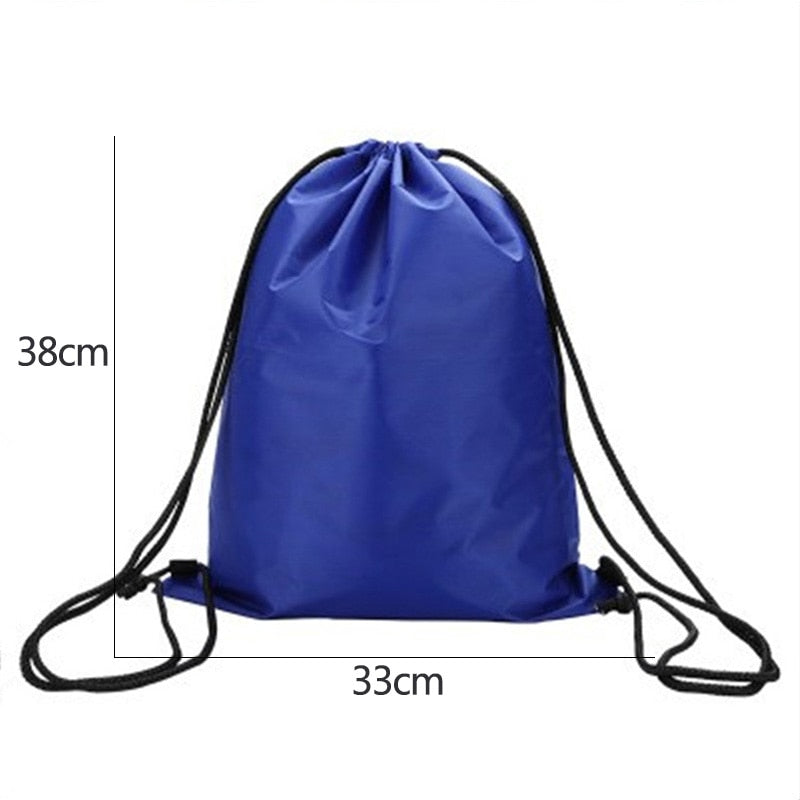 1pc Waterproof Drawstring Backpack Outdoor Travel Organizer Housekeeping Storage Bag for Clothes Shoes Kids Toy