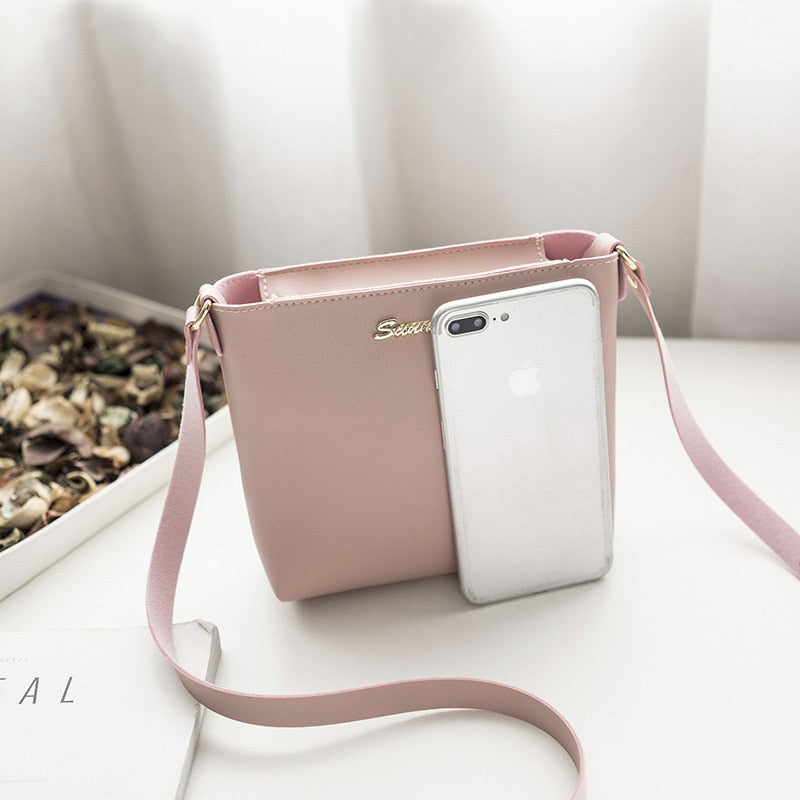 Fashion Casual Phone Coin Shoulder Bag Small Women PU Leather Messenger Bags Solid Clutch Zipper Crossbody Mini Bag