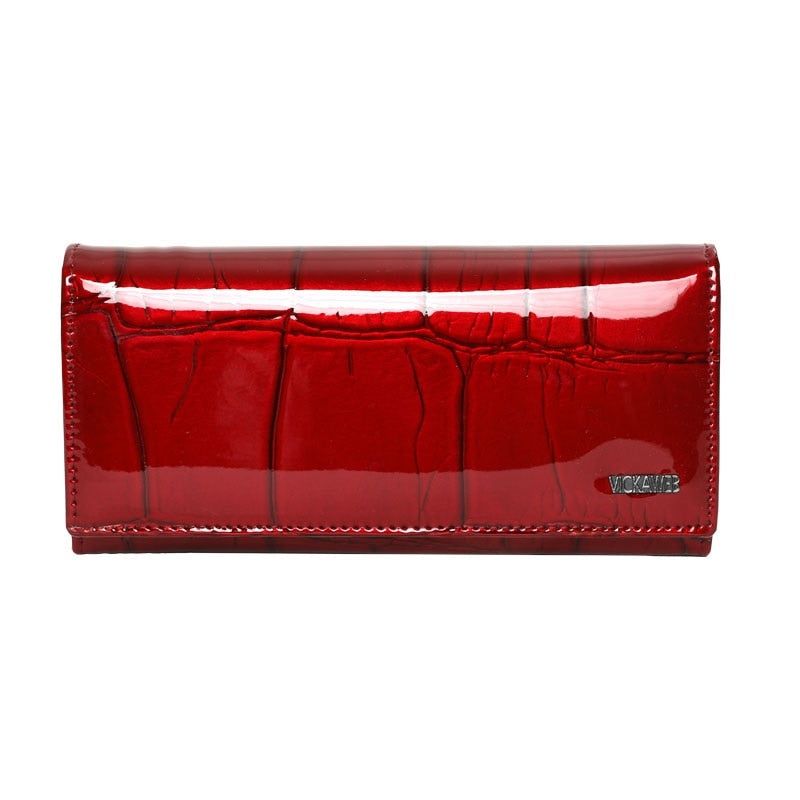 Free Gift Genuine Leather Women Wallet Magnetic Hasp Female Long Purse Ladies Coin Purses Fashion Wallets Women's Money Walet
