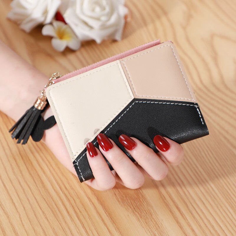Long Women's Wallet Female Purses Tassel Coin Purse Card Holder Wallets Female Pu Leather Clutch Money Bag Pu Leather Wallet