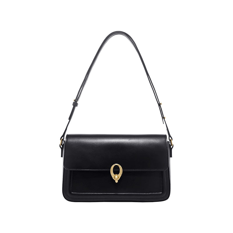LA FESTIN Designer Women Fashion Brand One-shoulder Messenger New Trendy All-match Simple Underarm Square Bags Leather