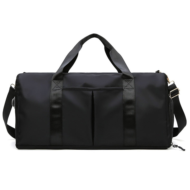 Travel Bag Short Tour Weekender Sports Gym Duffel Bag Water-Resistant Suitcase Luggage Shoulder Bag with Shoes Compartment
