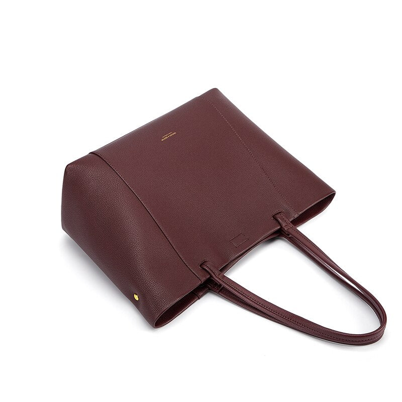 Cnoles Fashion Women Bucket Shoulder Bag Female Split Cow Leather Large Capacity Tote Bag Lady Handbags Messenger Bags