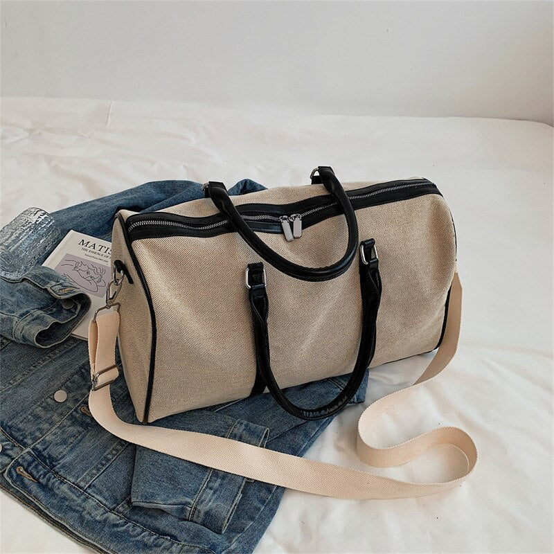 Women's Waterproo Hand Messenger Travel Bag Large Capacity Exercise Bag Storage for Hand Luggage Yoga and Gym Ideal for Weekends