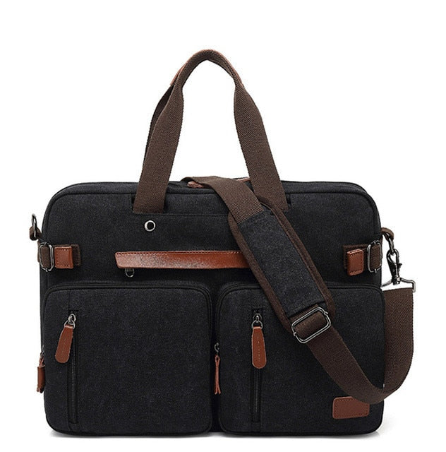 COOLBELL Convertible Backpack Messenger Shoulder Backpack 15.6/17.3 Inch Laptop Case Handbag Business Travel Rucksack Backpack