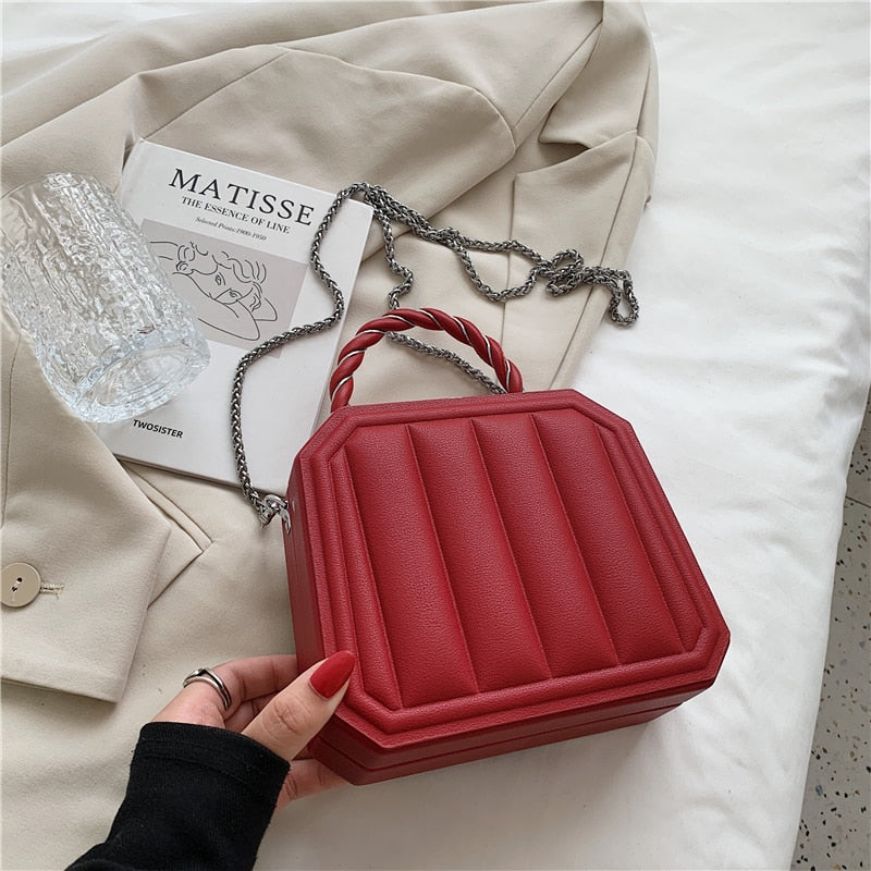 с доставкой Women Handbag Autumn New Crossbody Bags Fashion Brand Vertical Handle Simple Chain Shoulder Messenger Bag Sac