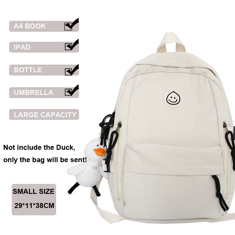 New Multi-Pocket Female Backpack Book School Bag for Teenage Girls Boys Student Women's Travel Rucksack Small Or Big Size