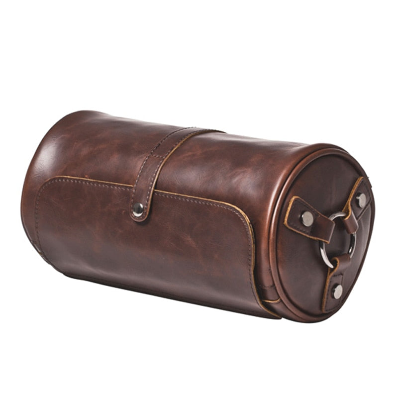GUMST Brand Hot Sale Bucket Men Bags Vintage Small Shoulder Bag Pu Leather Mens Messenger Bag Cylinder Men's Crossbody Bags Male
